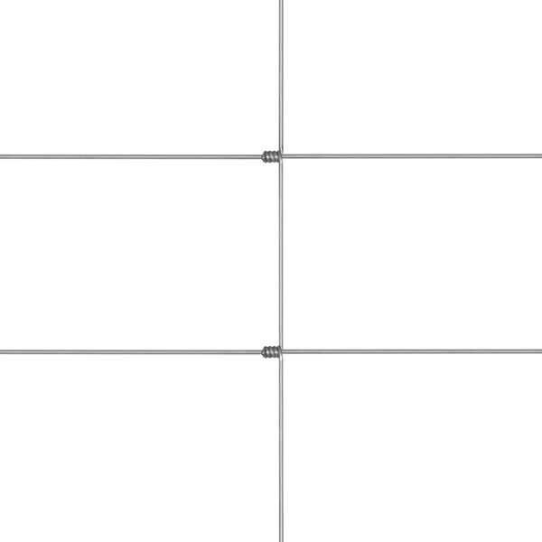 vidaXL Градинска ограда, поцинкована стомана, сребриста, 50x1,6 м