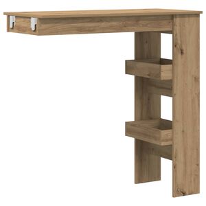 vidaXL Стенна дъб артизан 102x45x103,5 см, инженерно дърво