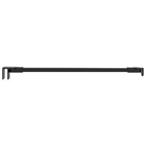 vidaXL Стабилизиращ лост за душ параван 47,5 cm за стъкло 68/ mm Черно