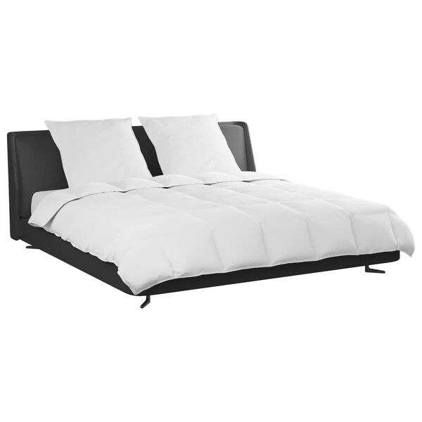 vidaXL Комплект завивки с възглавница 3 pcs Бяло Пухени пера