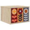 vidaXL Стенен шкаф за нощно шкафче ESSEN Дъб сонома 36 x 33 x 25 см