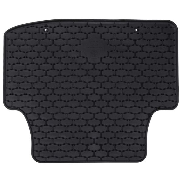 vidaXL Автомобилен килим 4 pcs Черно Каучук