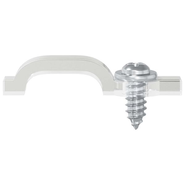 vidaXL LED стрип клипове 2 pcs Прозрачен 23,8 x 7,3 x 4,3 мм