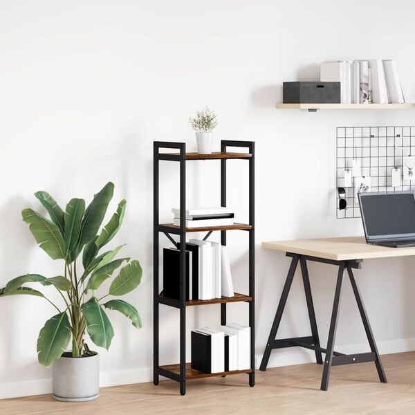 vidaXL Рафт за книги Димян дъб 40 x 30 x 119 см Инженерно дърво