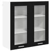 vidaXL Висящ шкаф Черния дъб 80 x 31 x 80 см Инженерна дървесина