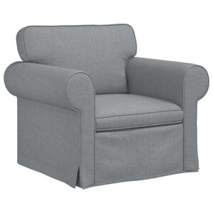 vidaXL Диван Светлосиво 95 x 82 x 80 см текстил