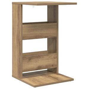 vidaXL Странична маса Дъб 40 x 35 x 60,5 см Инженерна дървесина