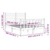 vidaXL Рамка за легло без матрак, 140x200 см, масивна чамова дървесина