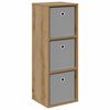 vidaXL Служебен шкаф с чекмедже Дъб 30,5 x 27 x 84,5 см