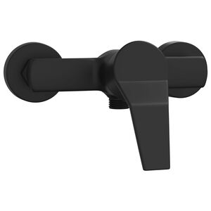 vidaXL Смесител за душ Черно G 1 / 2 инча Месинг