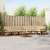 vidaXL Комплект дивани за открито 7 pcs Натурален и Бежов