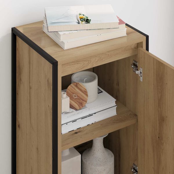 vidaXL Служебен шкаф Дъб Артизан 43 x 36 x 75,5 см Инженерно дърво