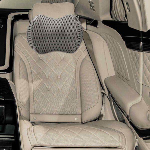 vidaXL Възглавница с възглавница Сив 31 x 23 x 14 см 4D Мрежа