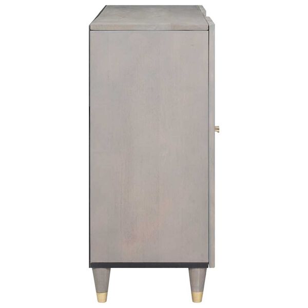 vidaXL Служебен шкаф с рафт с врата Сив и златен 90 x 33 x 75 см