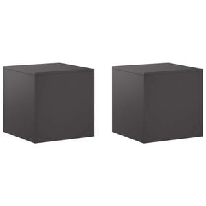 vidaXL Стойка за растения 2 pcs Черно 40 x 40 x 40 cm Стомана