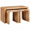 vidaXL Н nesting маса 3 бр. Кафяво 82 x 40 x 46 см