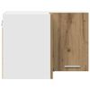 vidaXL Висящ шкаф Занаятчийски дъб и бяло 57 x 57 x 40 см