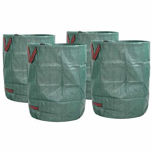 vidaXL Чували за градински отпадъци 4 pcs Зелен 66 x 66 x 83,5 см