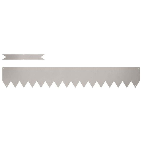 vidaXL Ограда за трева 10 pcs Кафяво 100 x 0.05 x 20 см