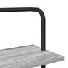 vidaXL Рафт за книги Сив Сонома 60 x 24 x 168 см Инженерно дърво