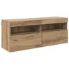 vidaXL TV стенен шкаф 100 x 30 x 40 см Дъб Инженерна дървесина
