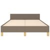 vidaXL Рамка за легло без матрак, таупе, 120x200 см, плат