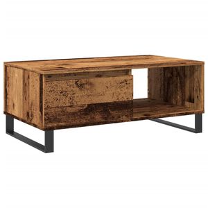 vidaXL Кафе маса, старо дърво, 90x50x36,5 см, инженерно дърво