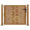 vidaXL Градинска порта 100x100 см, кортенова стомана, квадратен дизайн