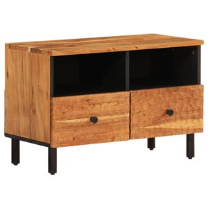 vidaXL ТВ шкаф, 70x33x46 см, масивно акациево дърво