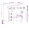vidaXL Нощен шкаф Кафяво 50 x 33 x 60 см Солидно мангово дърво