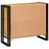 vidaXL Служебен шкаф Кафяво 80 x 33 x 70 см мангово дърво масив