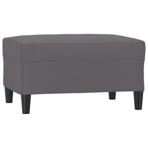 vidaXL Табуретка, сива, 70x55x41 см, изкуствена кожа