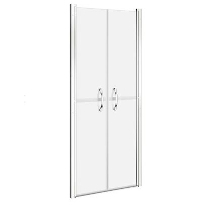 vidaXL Врата за душ, матирано ESG стъкло, 86x190 см
