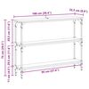 vidaXL Конзолна маса с рафт Дъб 100 x 22,5 x 75 см Инженерно дърво