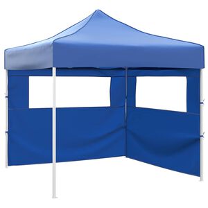 vidaXL Парти шатър 291 x 291 x 315 см Синьо Оксфордска тъкан