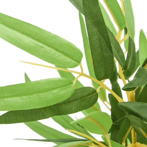 vidaXL Изкуствено бамбуково дърво 552 листа 120 см зелено