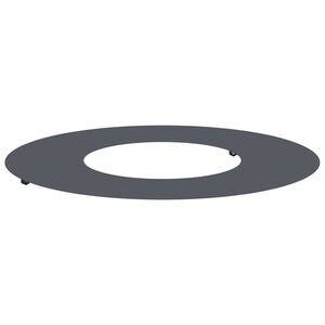 vidaXL подходяща за плоски дървени халки Антрацит &Oslash;30 / 60 см Стомана