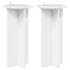 vidaXL Стойка за растения 2 pcs Бял гланц 29,5 x 29,5 x 60 см