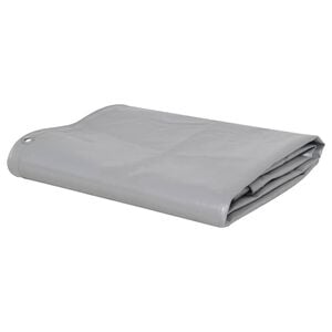 vidaXL Брезентово платнище, 650 гр/м&sup2;, 1,5x6 м, сиво
