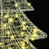vidaXL Коледно дърво с 160 LED светодиода Топло бяло 150 cm Акрил