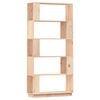 vidaXL Библиотека/разделител за стая, 80x25x163,5 см, бор масив