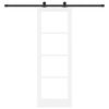 vidaXL Преплъзваща се врата ORKDAL Бяло 73,5 x 211 см