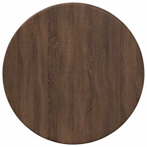 vidaXL Топ за маса &Oslash; 30 x 1,5 cm Кръгла Инженерна дървесина Кафяв дъб