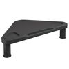 vidaXL Ъглова поставка за монитор, черна, 49x28x10,5 см