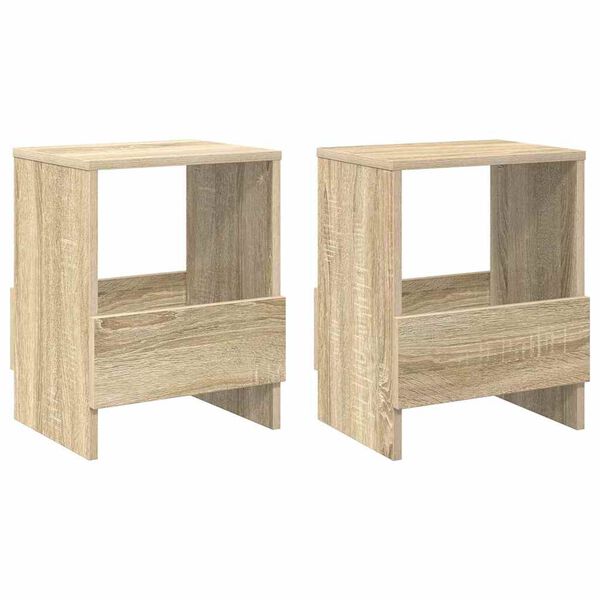vidaXL Етажерка за списания 2 pcs Сонома дъб 35 x 30 x 45 см