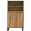 vidaXL Highboard Artisan Дъб 60x36x110 cm Инженерна дървесина