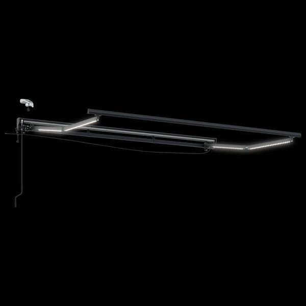 vidaXL Електрически разтегателен навес Антрацит и бяло 2,5 x 2 m