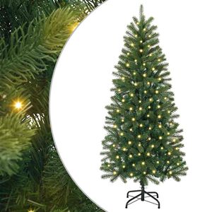 vidaXL С изкуствено коледно дърво Зелен 120 cm PE и PVC