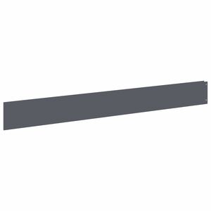 vidaXL Ограда за трева 10 бр. 100 x 12 cm Стомана Антрацит