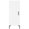 vidaXL Висок шкаф, бял, 34,5x34x180 см, инженерно дърво